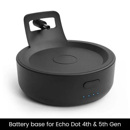 GGMM D4 D5 Original Battery Base Made For Echo Dot (4th/5th Gen) Charger Portable Battery Base For Amazon Alexa Smart Speaker